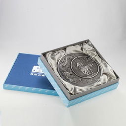 純錫坊中式復(fù)古錫盤(pán) 龍馬精神紀(jì)念盤(pán)的工藝之美與商務(wù)禮品價(jià)值
